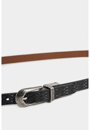 Cinturón Doble Faz Vega De Cuero Para Mujer Puntera Hexagonal Cinturón Doble Faz Vega De Cuero Para Mujer Puntera Hexagonal Negro XL VÉLEZ