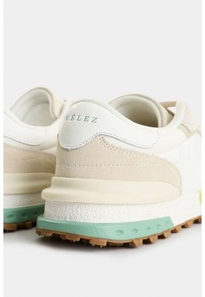 Tenis Phyton De Cuero Y Lona Para Mujer Corte Deportivo Tenis Phyton De Cuero Y Lona Para Mujer Corte Deportivo Blanco 37 VÉLEZ