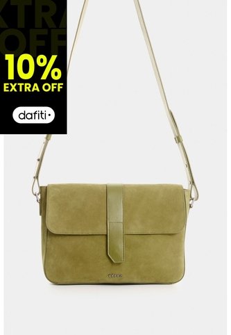 Bolso Messenger En Cuero Para Hombre Bolso Messenger En Cuero Para Hombre Verde Oliva VÉLEZ Vélez