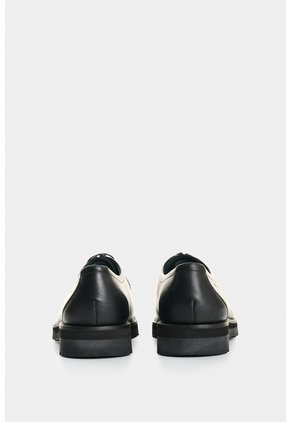 Zapatos De Cordón Acacia De Cuero Para Hombre Vena Tejida Zapatos De Cordón Acacia De Cuero Para Hombre Vena Tejida Negro 39 VÉLEZ