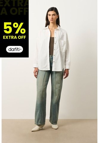 Camisa Manga Larga Oversized Para Mujer Claire Camisa Manga Larga Oversized Para Mujer Claire Blanco M VÉLEZ Vélez