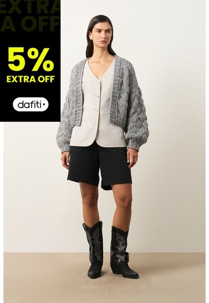Cardigan Tejido Para Mujer Luzia Cardigan Tejido Para Mujer Luzia Gris M VÉLEZ