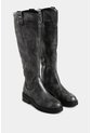 Botas Tulipan De Cuero Brush Off Para Mujer Efecto Metalizado Botas Tulipan De Cuero Brush Off Para Mujer Efecto Metalizado Gris 40 VÉLEZ de Vélez