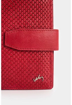 Billetera De Cuero Grabado Para Mujer Aria Billetera De Cuero Grabado Para Mujer Aria Rojo VÉLEZ