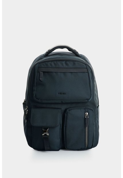 Tula Morral De Lona Y Cuero Para Hombre Nautical Tula Morral De Lona Y Cuero Para Hombre Nautical Azul Oscuro VÉLEZ
