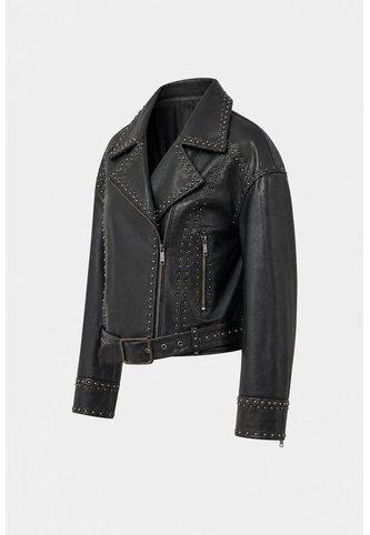 Chaqueta Biker En Cuero Quimera Para Mujer Chaqueta Biker En Cuero Quimera Para Mujer Negro XXL VÉLEZ Vélez