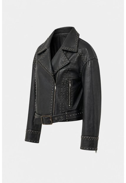 Chaqueta Biker En Cuero Quimera Para Mujer Chaqueta Biker En Cuero Quimera Para Mujer Negro XXL VÉLEZ
