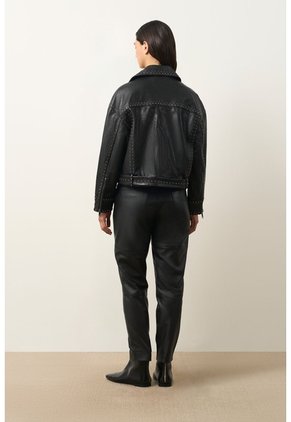 Chaqueta Biker En Cuero Quimera Para Mujer Chaqueta Biker En Cuero Quimera Para Mujer Negro XXL VÉLEZ