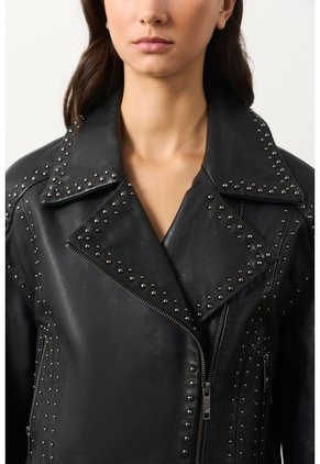 Chaqueta Biker En Cuero Quimera Para Mujer Chaqueta Biker En Cuero Quimera Para Mujer Negro XXL VÉLEZ