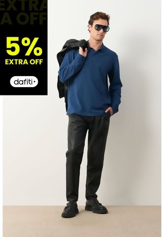Polo Manga Larga En Algodón Para Hombre Nápoles Polo Manga Larga En Algodón Para Hombre Nápoles Azul Oscuro XXL VÉLEZ Vélez