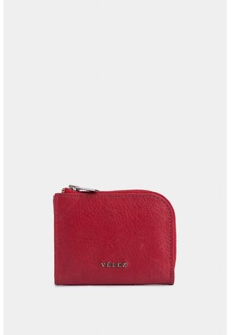 Monedero Holy De Cuero Para Mujer Cremallera Monedero Holy De Cuero Para Mujer Cremallera Rojo VÉLEZ Vélez