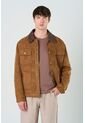 Chaqueta Aron En Gamuza Para Hombre Detalle Cuero Chaqueta Aron En Gamuza Para Hombre Detalle Cuero Cafe Claro XXL VÉLEZ de Vélez