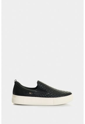 Mocasines De Cuero Grabado Para Mujer Anastasia Mocasines De Cuero Grabado Para Mujer Anastasia Negro 38 VÉLEZ