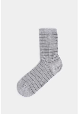 Calcetines Largos Perseus De Algodón Para Mujer Detalle Lúrex Calcetines Largos Perseus De Algodón Para Mujer Detalle Lúrex Gris XS VÉLEZ Vélez