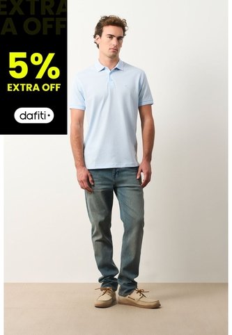 Polo Lucca Manga Corta Para Hombre Texturizada Polo Lucca Manga Corta Para Hombre Texturizada Azul Claro XS VÉLEZ Vélez