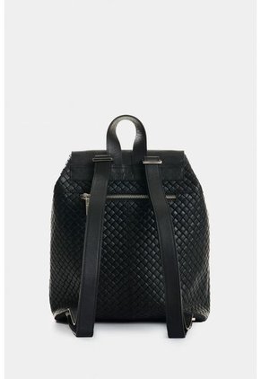 Morral De Cuero Grabado Para Mujer Ivory Morral De Cuero Grabado Para Mujer Ivory Negro VÉLEZ