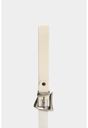 Cinturón Unifaz De Cuero Para Mujer Gael Cinturón Unifaz De Cuero Para Mujer Gael Blanco XL VÉLEZ
