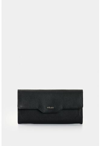 Billetera Porta Chequera De Cuero Para Mujer Marina Billetera Porta Chequera De Cuero Para Mujer Marina Negro VÉLEZ Vélez