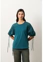 Camiseta En Lino Y Tejido De Punto Para Mujer Gael Camiseta En Lino Y Tejido De Punto Para Mujer Gael Azul Aguamarina L VÉLEZ de Vélez