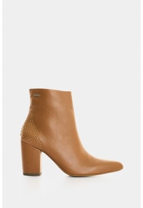 Botines Office Kira De Cuero Para Mujer Mini Taches Botines Office Kira De Cuero Para Mujer Mini Taches Miel 34 VÉLEZ