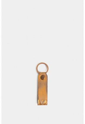Llavero Glacial De Cuero Acabado Foil Unisex Llavero Glacial De Cuero Acabado Foil Unisex Bronce VÉLEZ
