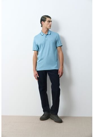 Polo Manga Corta Para Hombre Luzia Polo Manga Corta Para Hombre Luzia Agua Marina XL VÉLEZ Vélez