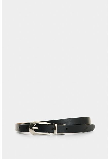 Cinturón Doble Faz De Cuero Para Mujer Krill Cinturón Doble Faz De Cuero Para Mujer Krill Negro S VÉLEZ