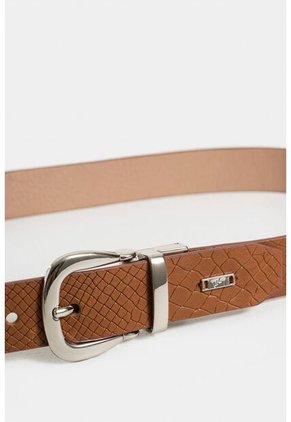 Cinturón Doble Faz Ezko De Cuero Liso Para Mujer Hebilla Reversible Cinturón Doble Faz Ezko De Cuero Liso Para Mujer Hebilla Reversible Miel S VÉLEZ