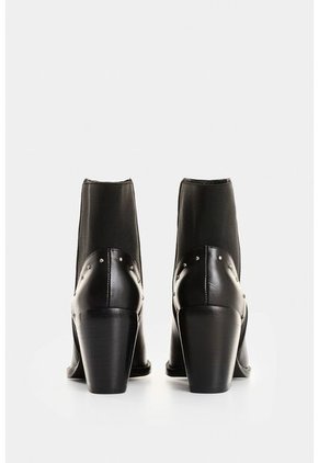 Botines De Cuero Para Mujer Pearl Botines De Cuero Para Mujer Pearl Negro 38 VÉLEZ