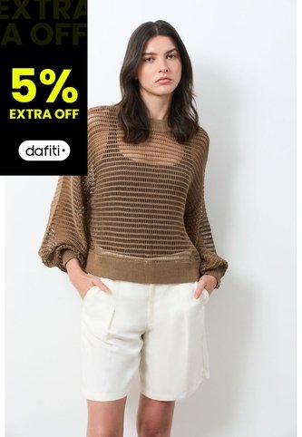 Sweater Tejido Taroa Para Mujer Semi Cropped Sweater Tejido Taroa Para Mujer Semi Cropped Miel S VÉLEZ Vélez