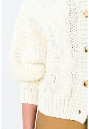 Cardigan Kalixto Tejido Para Mujer Bordado Cardigan Kalixto Tejido Para Mujer Bordado Crema M VÉLEZ