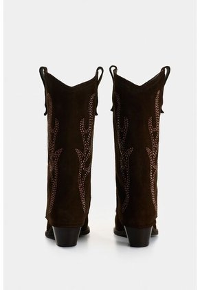 Botas De Cuero Gamuzado Para Mujer Hazel Botas De Cuero Gamuzado Para Mujer Hazel Cafe 38 VÉLEZ