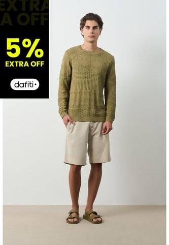 Sweater Tejido Ayar Para Hombre Regular Fit Sweater Tejido Ayar Para Hombre Regular Fit Verde S VÉLEZ Vélez