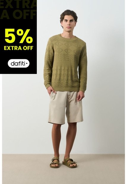 Sweater Tejido Ayar Para Hombre Regular Fit Sweater Tejido Ayar Para Hombre Regular Fit Verde S VÉLEZ