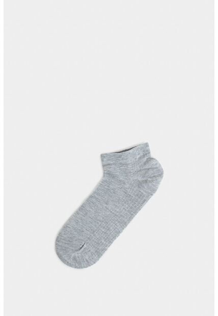 Calcetines Tobilleros Lines 3 De Algodón Para Hombre Detalle Acanalado Calcetines Tobilleros Lines 3 De Algodón Para Hombre Detalle Acanalado Gris XS VÉLEZ