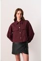 Chaqueta Trucker Oversize Para Mujer Terral Chaqueta Trucker Oversize Para Mujer Terral Vinotinto M VÉLEZ de Vélez