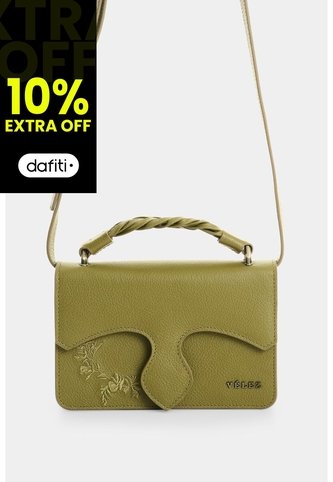 Manos Libres Mini Garniel En Cuero Para Mujer Manos Libres Mini Garniel En Cuero Para Mujer Verde Oliva VÉLEZ Vélez