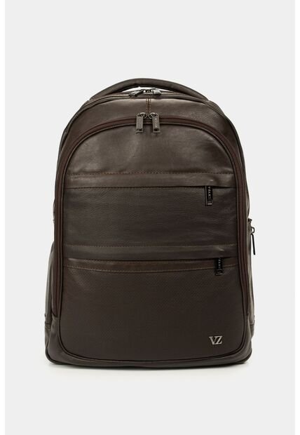 Morral Water Resistant De Cuero Liso Para Hombre Multifuncional Cafe Morral Water Resistant De Cuero Liso Para Hombre Multifuncional Cafe Vélez