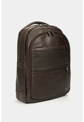 Morral Water Resistant De Cuero Liso Para Hombre Multifuncional Cafe Morral Water Resistant De Cuero Liso Para Hombre Multifuncional Cafe Vélez