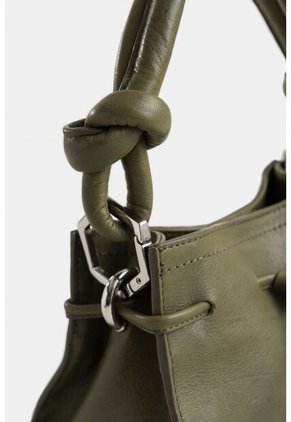 Manos Libres Pers De Cuero Para Mujer Detalle Anudado Manos Libres Pers De Cuero Para Mujer Detalle Anudado Verde Vélez