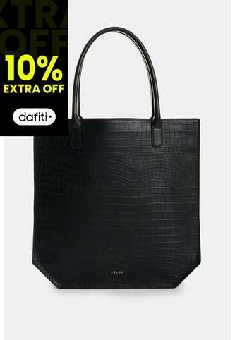 Shopping En Cuero Para Mujer Abi Shopping En Cuero Para Mujer Abi Negro VÉLEZ Vélez