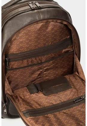 Morral Water Resistant De Cuero Liso Para Hombre Multifuncional Cafe Morral Water Resistant De Cuero Liso Para Hombre Multifuncional Cafe Vélez