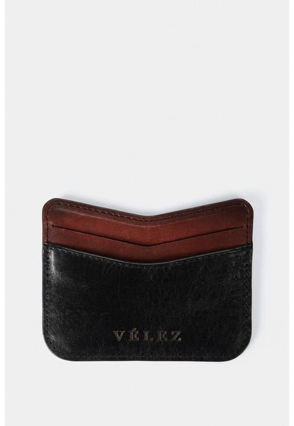 Porta Tarjetas De Cuero Para Hombre Combinada