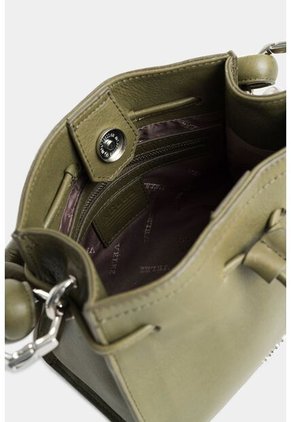 Manos Libres Pers De Cuero Para Mujer Detalle Anudado Manos Libres Pers De Cuero Para Mujer Detalle Anudado Verde Vélez