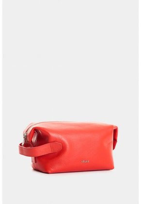 Cosmetiquera De Cuero Para Mujer Coralia Cosmetiquera De Cuero Para Mujer Coralia Rojo VÉLEZ