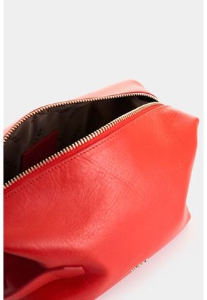 Cosmetiquera De Cuero Para Mujer Coralia Cosmetiquera De Cuero Para Mujer Coralia Rojo VÉLEZ