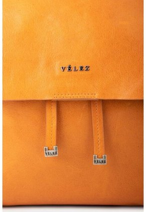 Morral Azalea De Cuero Para Mujer Tapa Frontal Amarillo