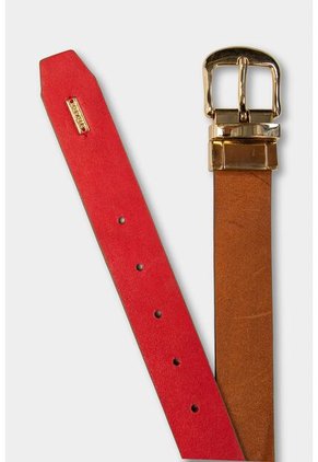 Cinturón Doble Faz Fraile De Cuero Para Mujer Caimán Reversible Miel Cinturón Doble Faz Fraile De Cuero Para Mujer Caimán Reversible Miel M VÉLEZ