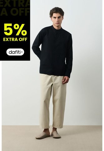 Camisa Manga Larga Para Hombre Cuello Nerú Camisa Manga Larga Para Hombre Cuello Nerú Negro M VÉLEZ Vélez