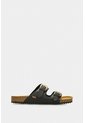 Sandalia Plana Pilos De Cuero Para Mujer Suela Corcho Sandalia Plana Pilos De Cuero Para Mujer Suela Corcho Negro 35 VÉLEZ de Vélez
